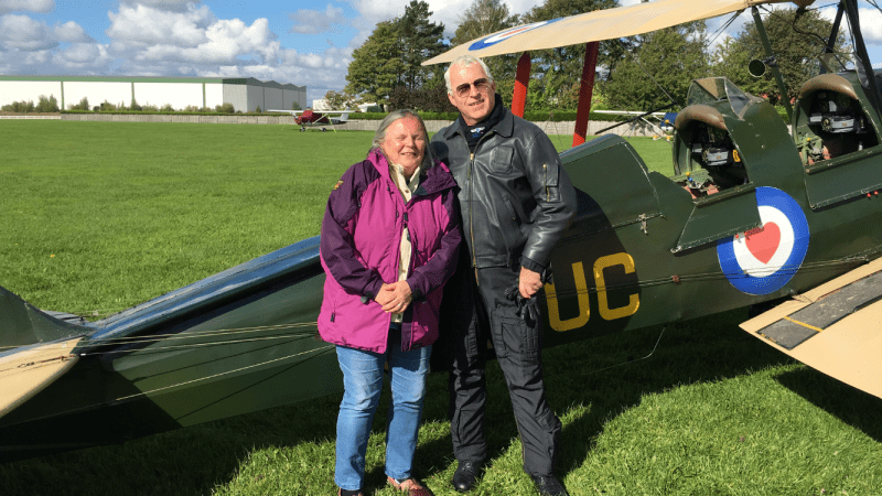 tiger-moth-experience-yorkshire-julia-gregg tiger moth, tiger moth flight experience, flight experience, father's day gift, anniversary gift, hot air balloon flight, RAFBF, RAF Benevolent Fund