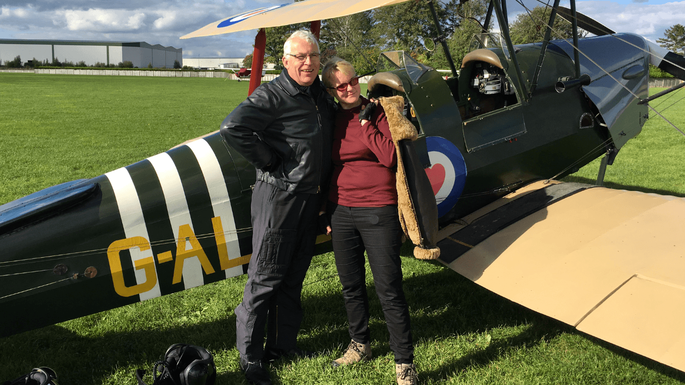 tiger-moth-experience-yorkshire-family-and-friends tiger moth, tiger moth flight experience, flight experience, father's day gift, anniversary gift, hot air balloon flight, RAFBF, RAF Benevolent Fund
